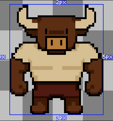 First version of the bull pixelated First version of the bull pixelated
