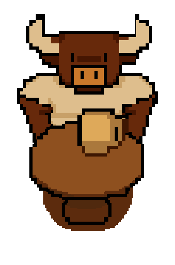 First h-auto version of the bull pixelated First h-auto version of the bull pixelated
