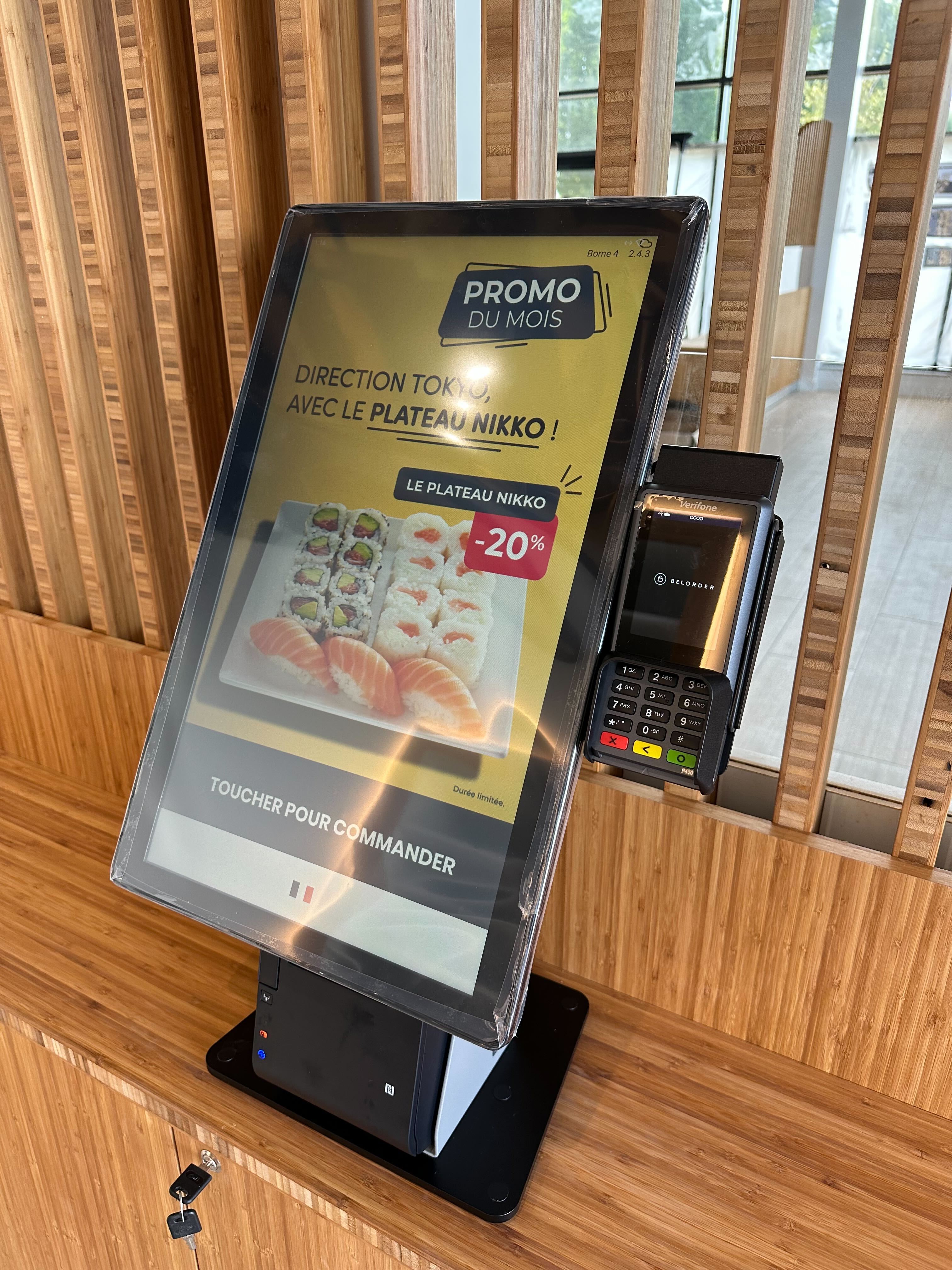 Belorder Kiosk used in taobento restaurant Belorder Kiosk